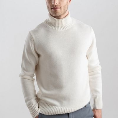 Dolcevita uomo colore panna